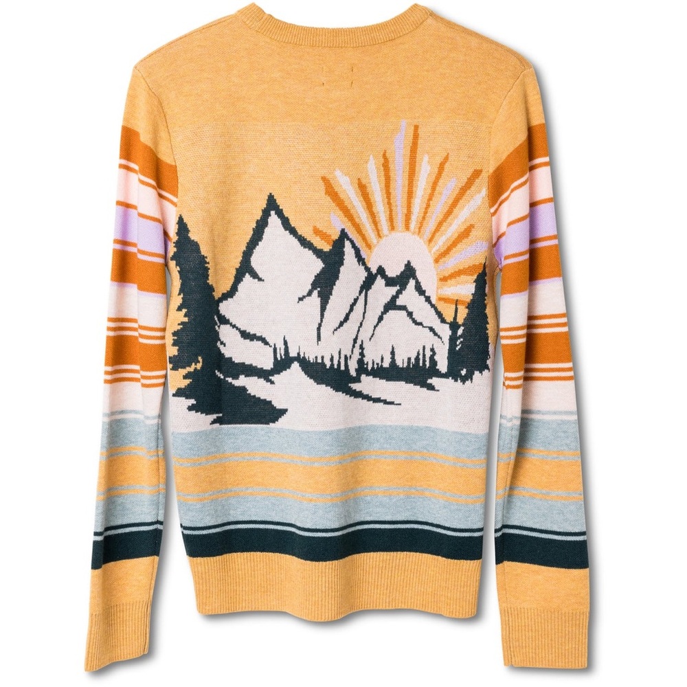 KAVU Hillrose Gold Valley Mountain Sweater Size Small - Picture 2 of 8